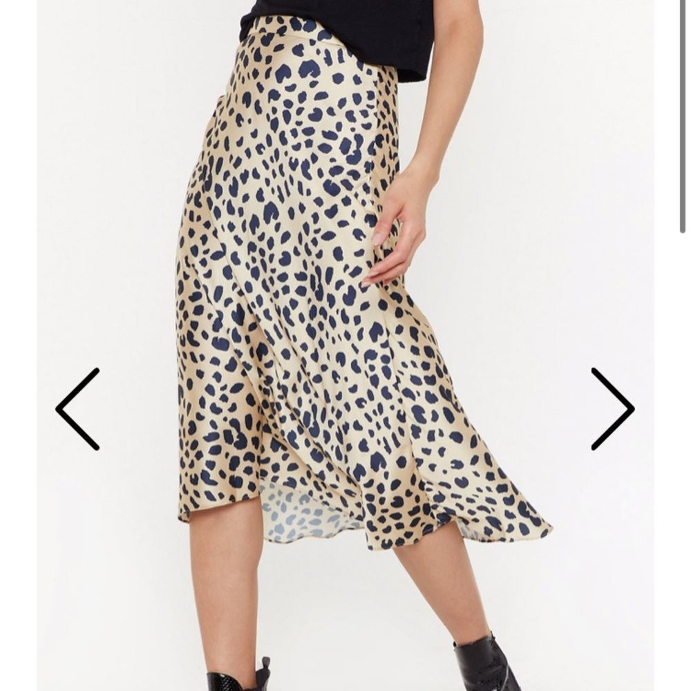 Cheetah midi skirt